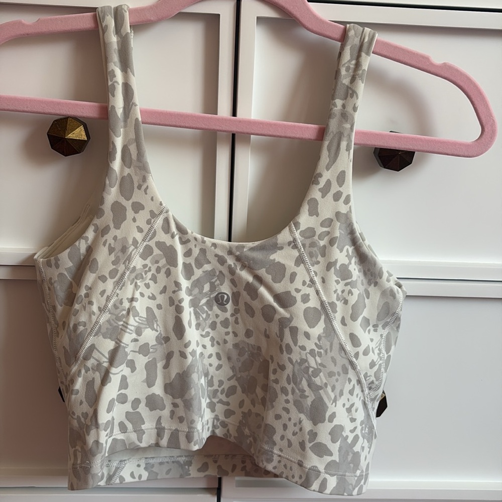 Lululemon Align Tank Cheetah Camo Antique White Multi size 6 - Picture 3 of 6